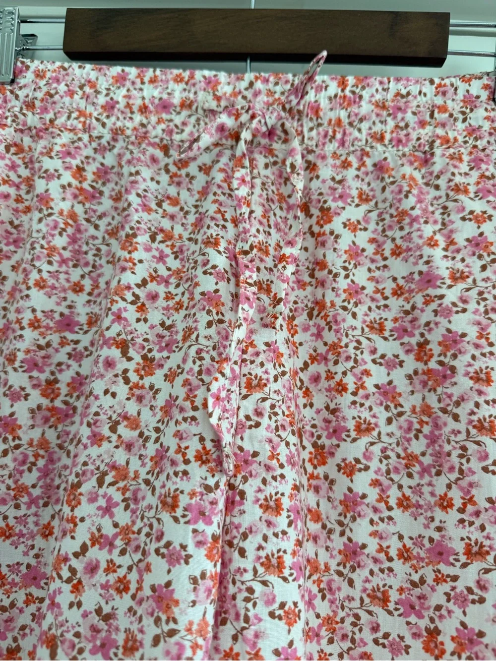 NWT GAP Rose Pink Floral Drawstring Pajama Pants XL